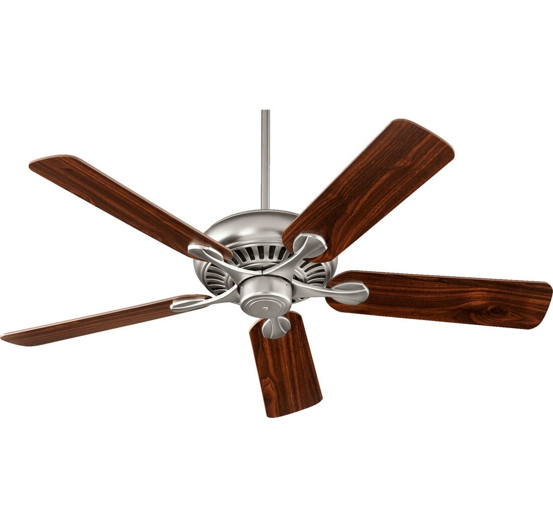 Quorum Pinnacle 52" Indoor Ceiling Fan in Satin Nickel