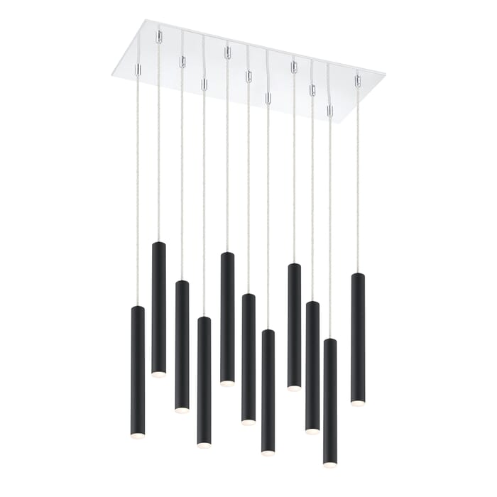 Z-Lite Forest 11-Light Chandelier In Chrome Z-Lite Forest 11-Light Chandelier In Chrome