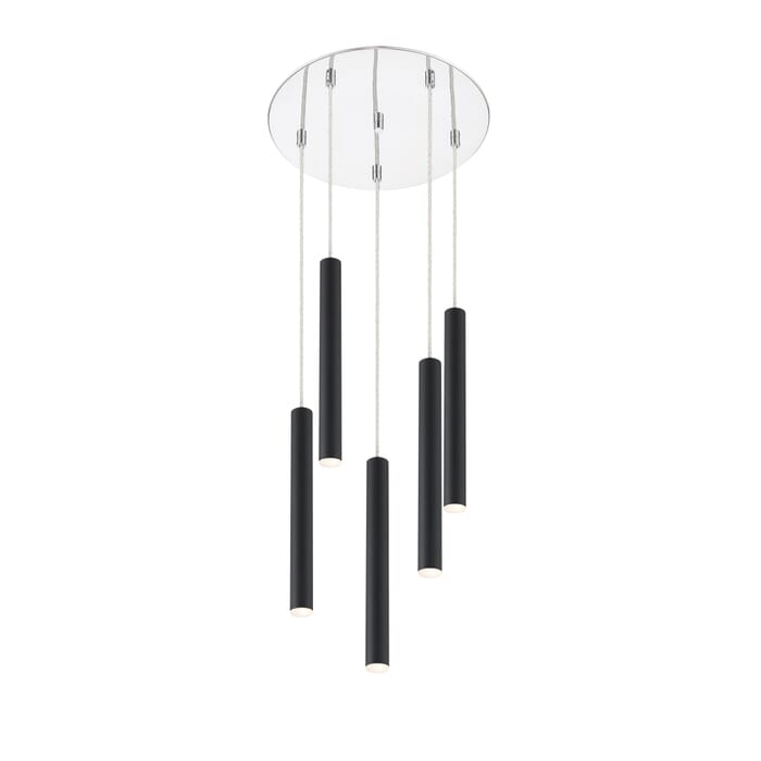 Z-Lite Forest 5-Light Chandelier In Chrome Z-Lite Forest 5-Light Chandelier In Chrome