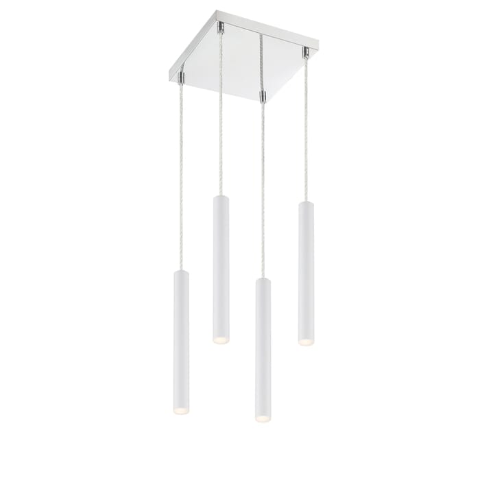 Z-Lite Forest 4-Light Chandelier In Chrome Z-Lite Forest 4-Light Chandelier In Chrome