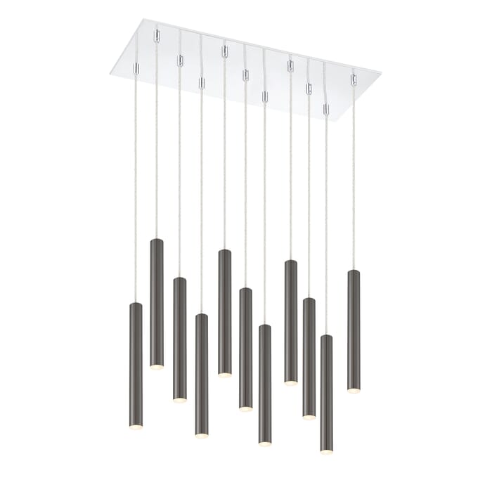Z-Lite Forest 11-Light Chandelier In Chrome Z-Lite Forest 11-Light Chandelier In Chrome