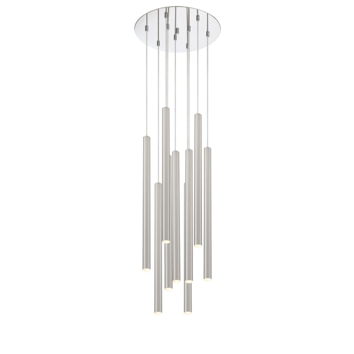 Z-Lite Forest 9-Light Chandelier In Chrome Z-Lite Forest 9-Light Chandelier In Chrome