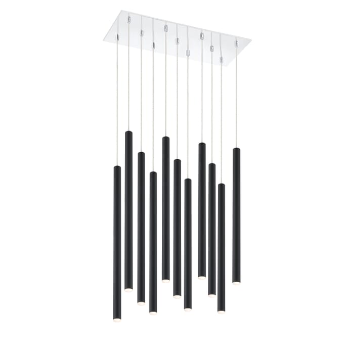 Z-Lite Forest 11-Light Chandelier In Chrome Z-Lite Forest 11-Light Chandelier In Chrome
