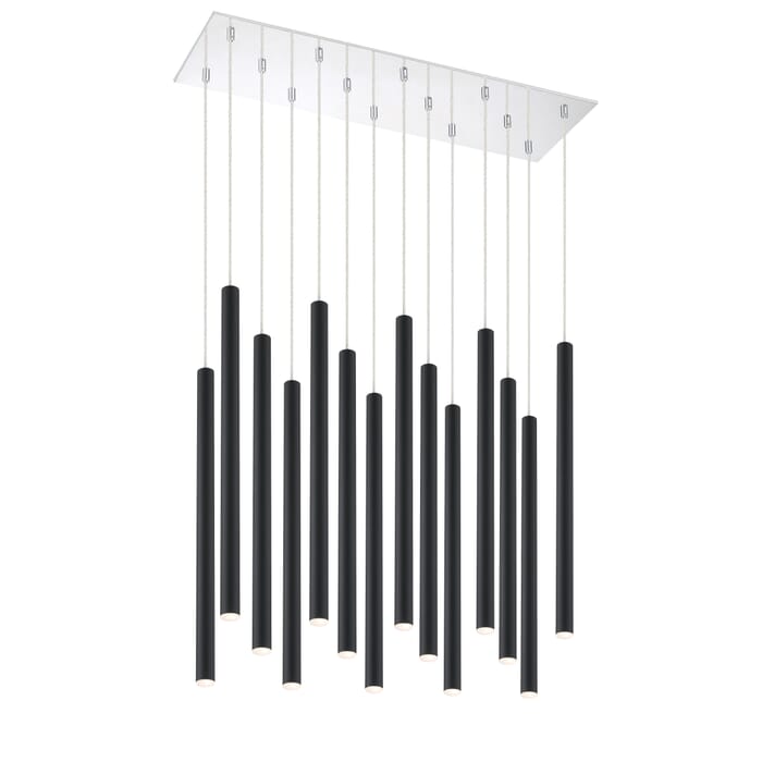Z-Lite Forest 14-Light Chandelier In Chrome Z-Lite Forest 14-Light Chandelier In Chrome