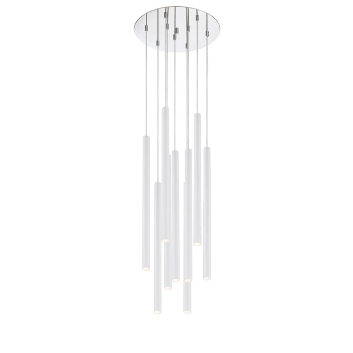 Z-Lite Forest 9-Light Chandelier In Chrome Z-Lite Forest 9-Light Chandelier In Chrome