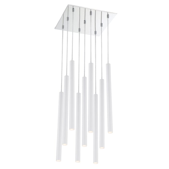 Z-Lite Forest 9-Light Chandelier In Chrome Z-Lite Forest 9-Light Chandelier In Chrome