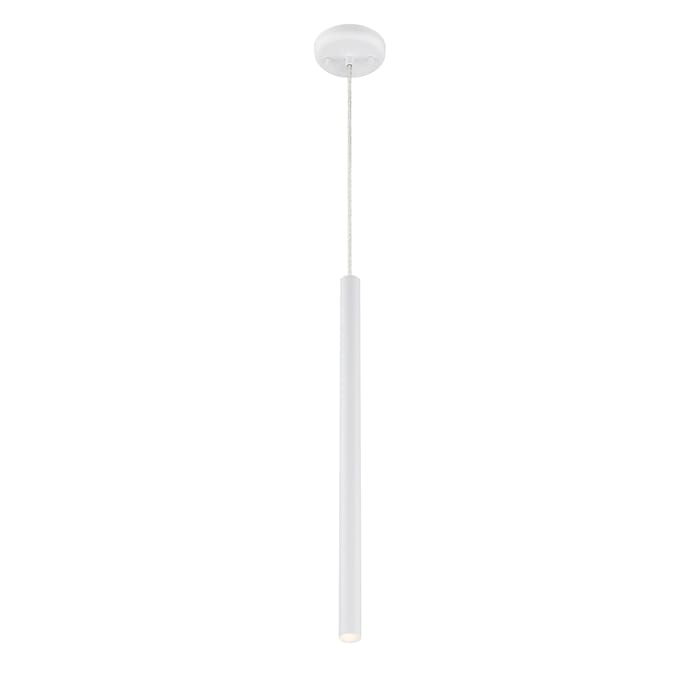 Z-Lite Forest 1-Light Mini Pendant Light In Matte White Z-Lite Forest 1-Light Mini Pendant Light In Matte White