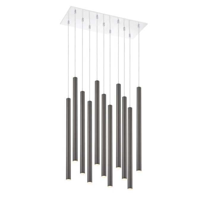 Z-Lite Forest 11-Light Chandelier In Chrome Z-Lite Forest 11-Light Chandelier In Chrome