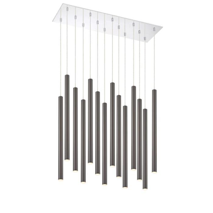 Z-Lite Forest 14-Light Chandelier In Chrome Z-Lite Forest 14-Light Chandelier In Chrome
