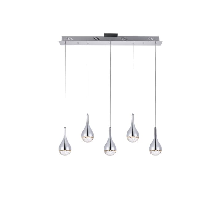 Amherst 5-Light LED Chandelier in Chrome Amherst 5-Light LED Chandelier in Chrome