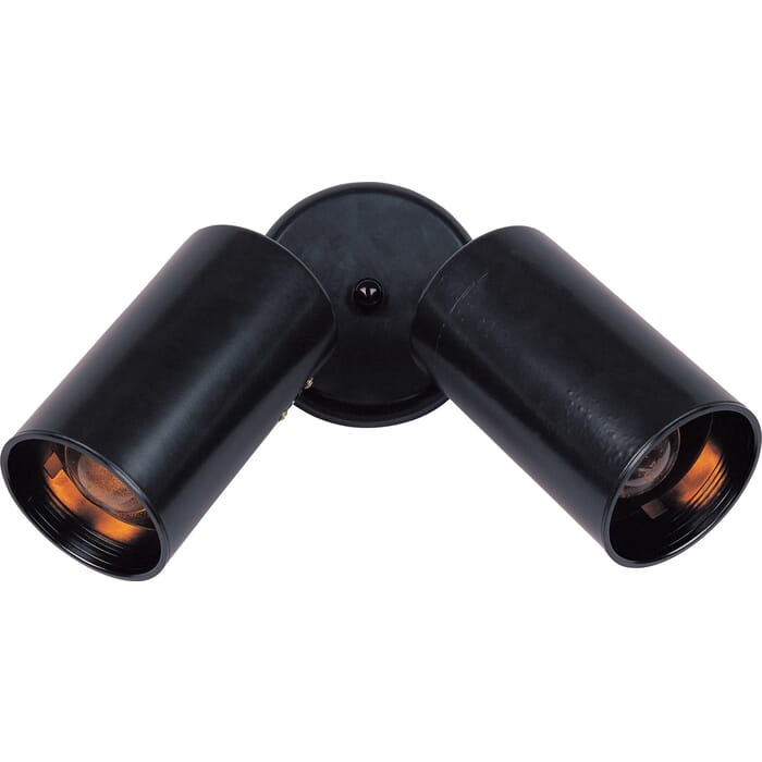 Maxim Lighting Spots 2-Light Flush Mount in Black Finish Maxim Lighting Spots 2-Light Flush Mount in Black Finish