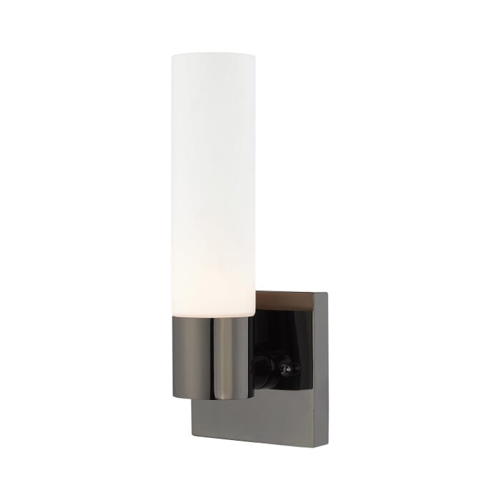Aero 1-Light Wall Sconce in Black Chrome Aero 1-Light Wall Sconce in Black Chrome