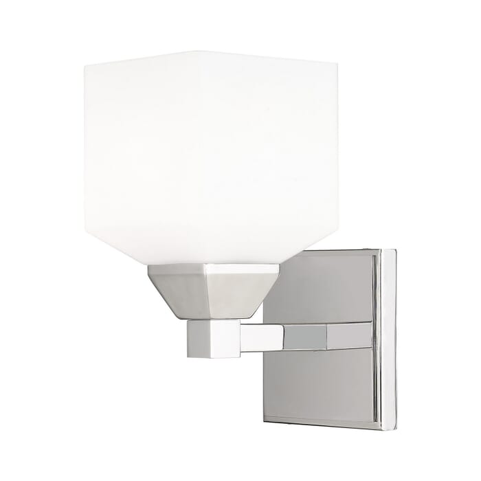Aragon 1-Light Wall Sconce in Polished Chrome Aragon 1-Light Wall Sconce in Polished Chrome