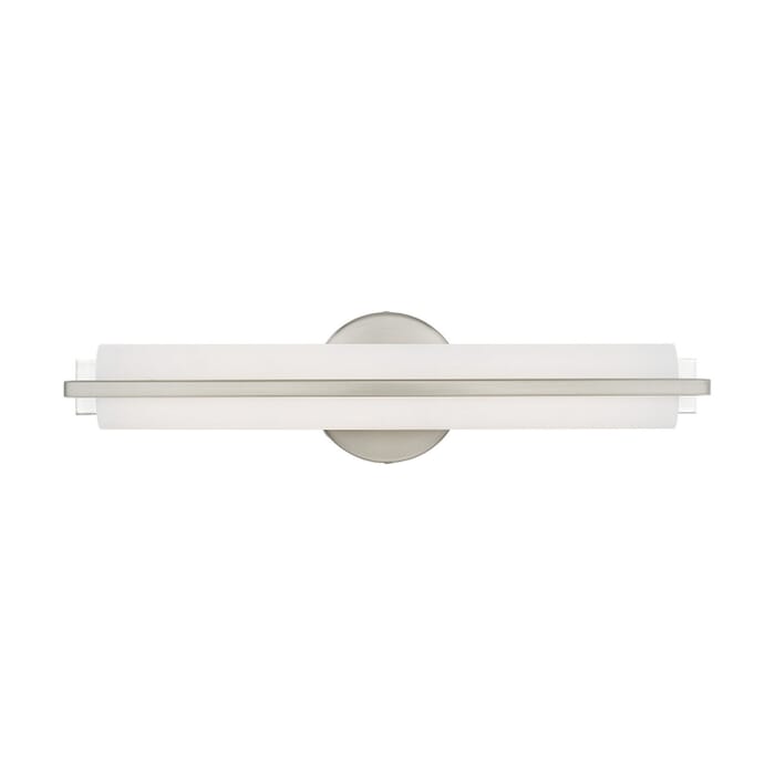 Visby LED Bathroom Vanity Light in Brushed Nickel Visby LED Bathroom Vanity Light in Brushed Nickel