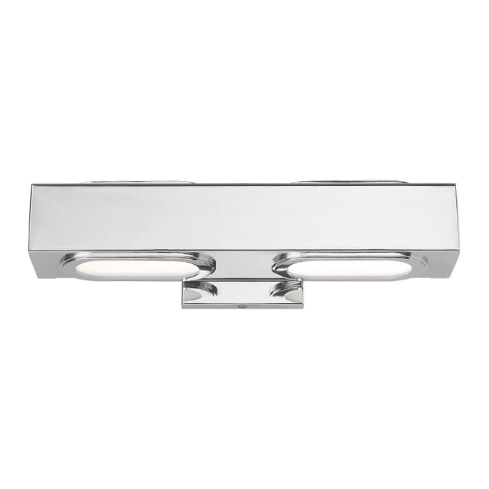 Kimball 2-Light LED Bathroom Vanity Light in Polished Chrome Kimball 2-Light LED Bathroom Vanity Light in Polished Chrome