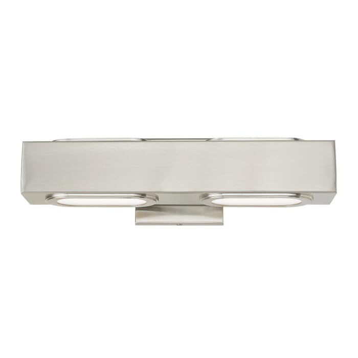 Kimball 2-Light LED Bathroom Vanity Light in Brushed Nickel Kimball 2-Light LED Bathroom Vanity Light in Brushed Nickel