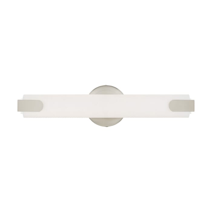 Lund LED Bathroom Vanity Light in Brushed Nickel Lund LED Bathroom Vanity Light in Brushed Nickel