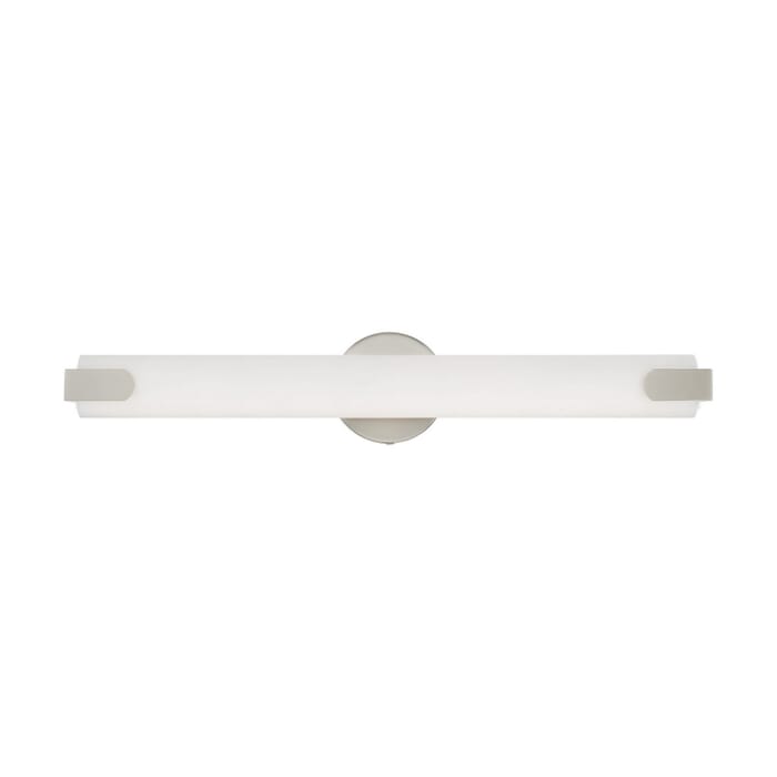 Lund LED Bathroom Vanity Light in Brushed Nickel Lund LED Bathroom Vanity Light in Brushed Nickel