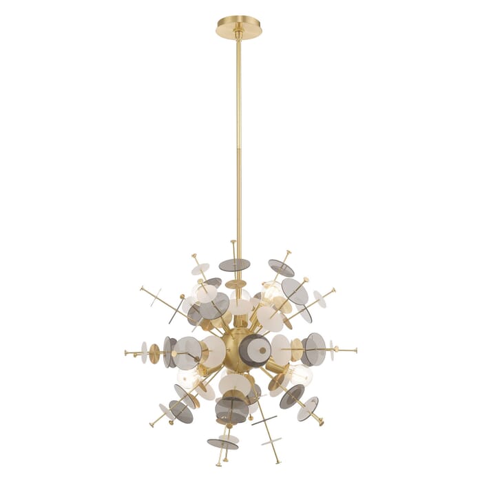 Circulo 6-Light Pendant in Satin Brass Circulo 6-Light Pendant in Satin Brass