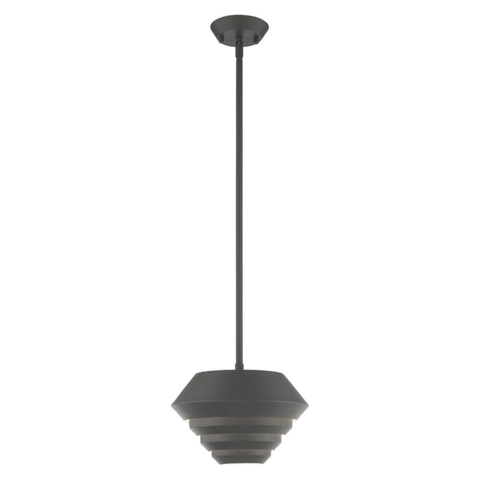 Amsterdam 1-Light Mini Pendant in Scandinavian Gray Amsterdam 1-Light Mini Pendant in Scandinavian Gray