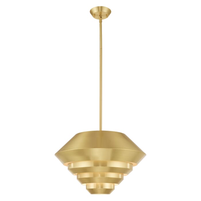 Amsterdam 1-Light Mini Pendant in Satin Brass Amsterdam 1-Light Mini Pendant in Satin Brass