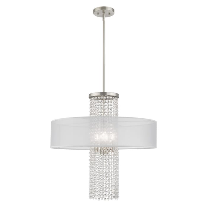 Bella Vista 4-Light Pendant in Brushed Nickel Bella Vista 4-Light Pendant in Brushed Nickel