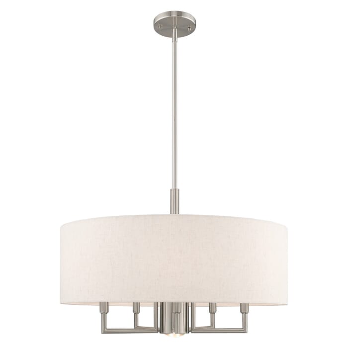 Meridian 5-Light Chandelier in Brushed Nickel Meridian 5-Light Chandelier in Brushed Nickel