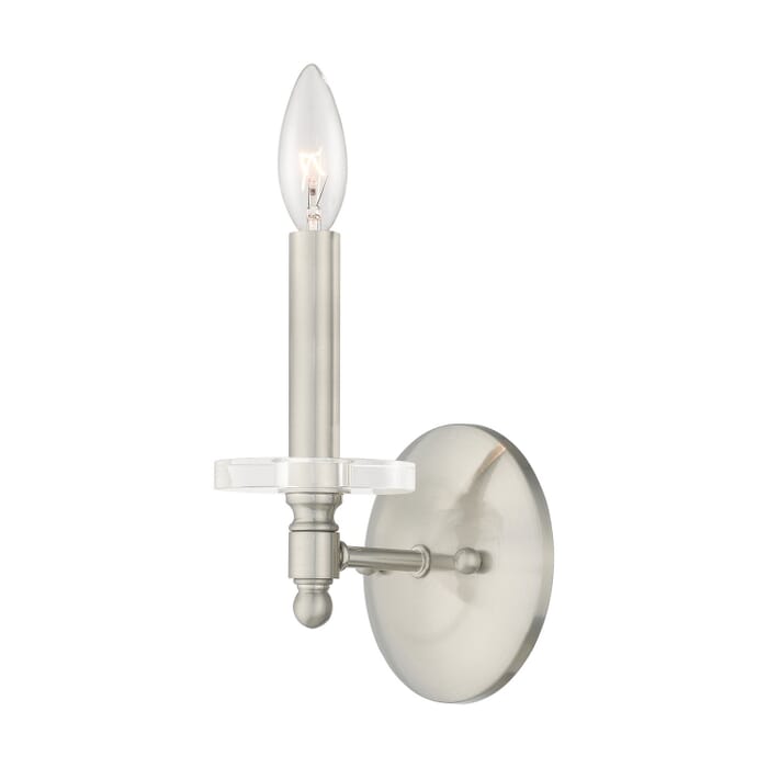 Bennington 1-Light Wall Sconce in Brushed Nickel Bennington 1-Light Wall Sconce in Brushed Nickel