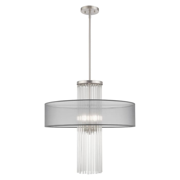 Alexis 4-Light Pendant in Brushed Nickel Alexis 4-Light Pendant in Brushed Nickel
