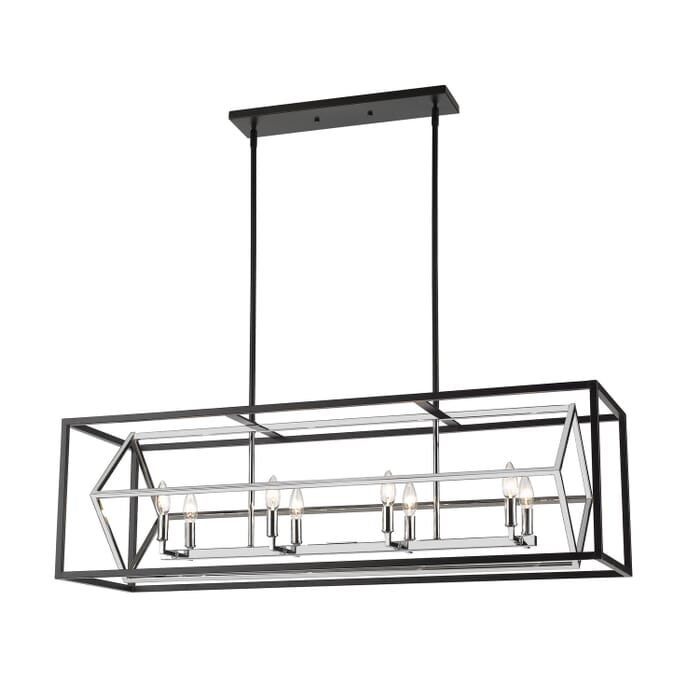 Eight Light Linear Chandelier Eight Light Linear Chandelier