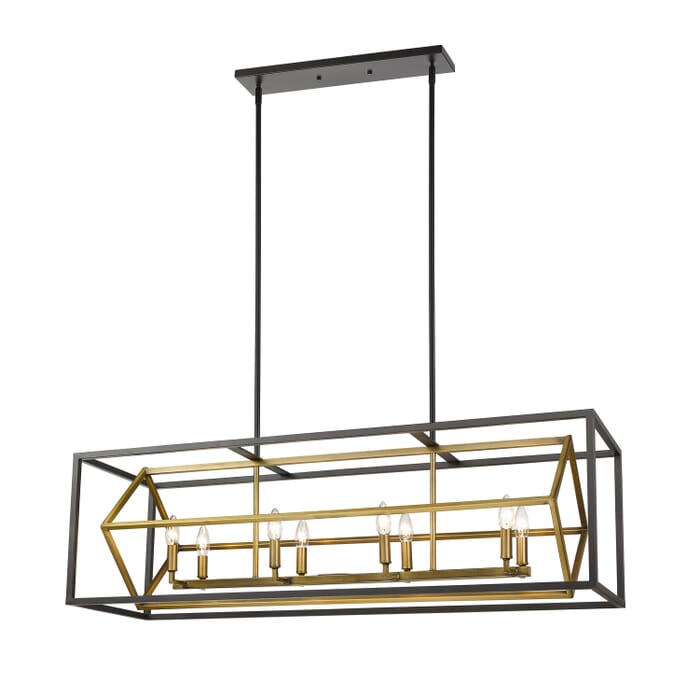 Eight Light Linear Chandelier Eight Light Linear Chandelier