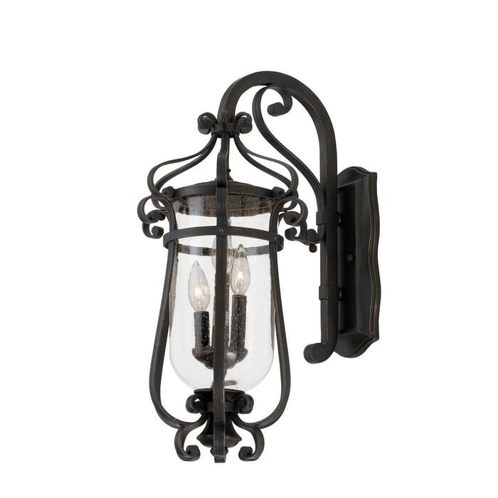 Kalco Hartford Outdoor 3-Light Large Wall Bracket in Antique Copper Kalco Hartford Outdoor 3-Light Large Wall Bracket in Antique Copper