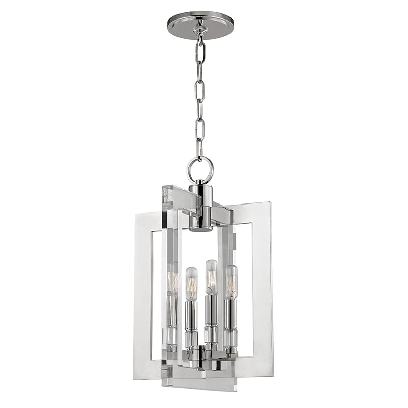 Wellington 4-Light 19" Pendant Light in Polished Nickel