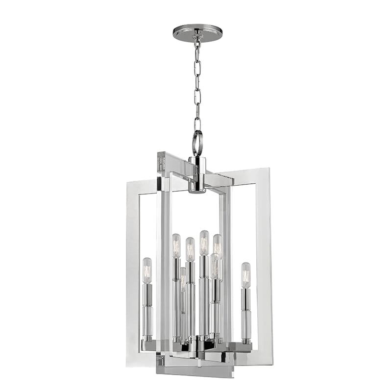 Wellington 8-Light 27" Pendant Light in Polished Nickel