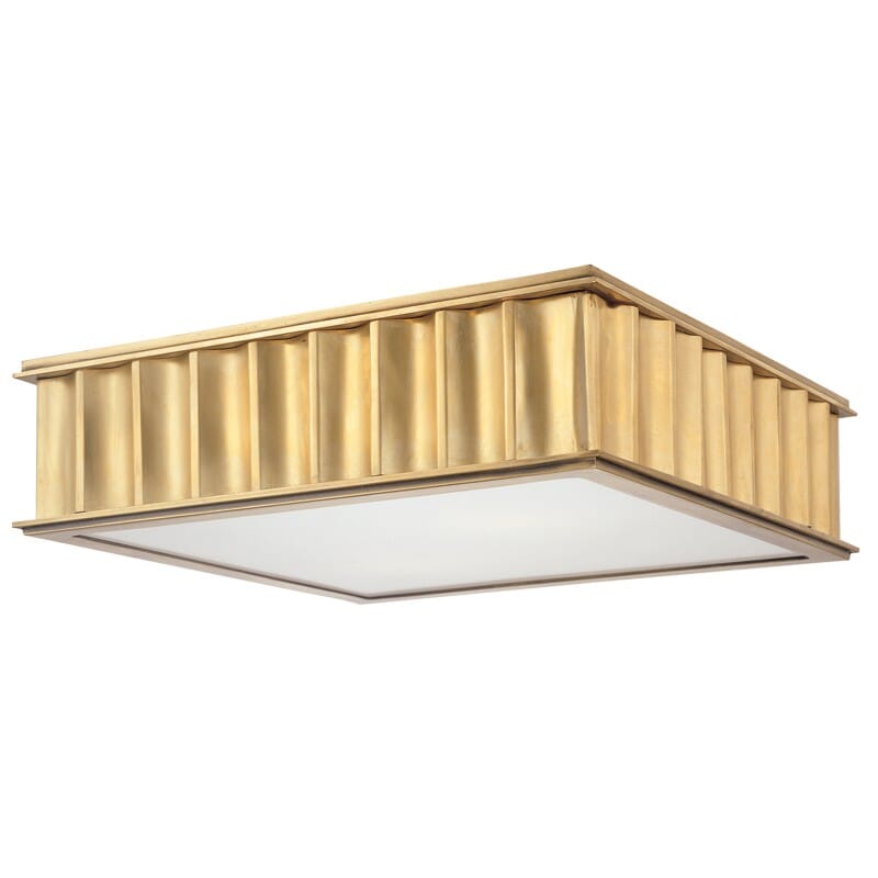 Hudson Valley Middlebury 3-Light 16" Ceiling Light in Aged Brass