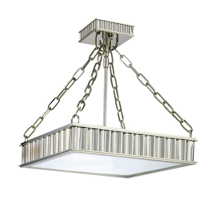 Hudson Valley Middlebury 3-Light 16" Ceiling Light in Polished Nickel Hudson Valley Middlebury 3-Light 16" Ceiling Light in Polished Nickel