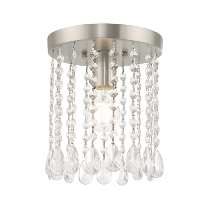 Elizabeth 1-Light Ceiling Mount in Brushed Nickel Elizabeth 1-Light Ceiling Mount in Brushed Nickel
