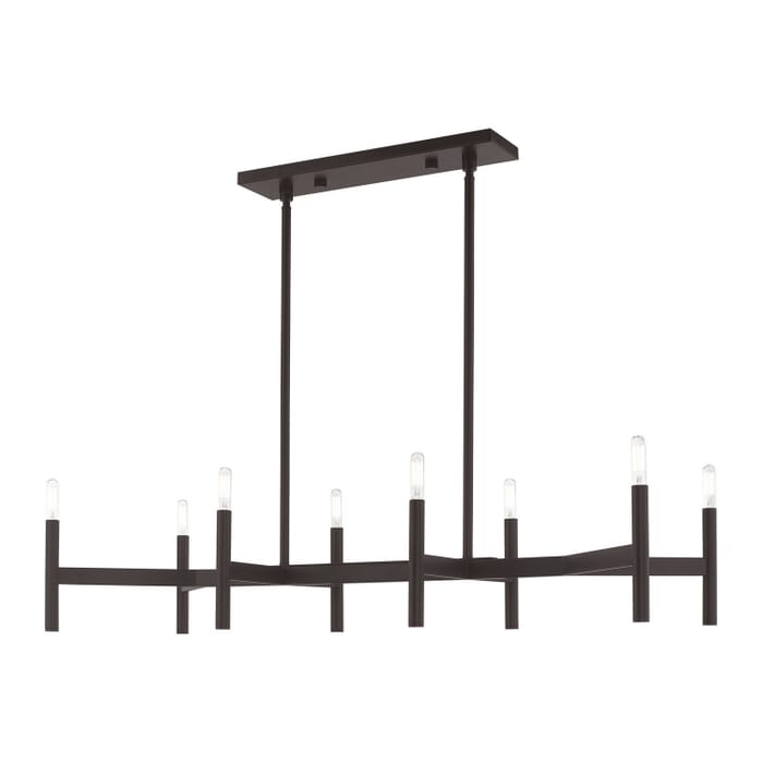 Copenhagen 8-Light Linear Chandelier in Bronze Copenhagen 8-Light Linear Chandelier in Bronze
