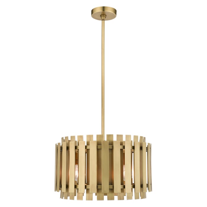 Greenwich 4-Light Pendant in Natural Brass Greenwich 4-Light Pendant in Natural Brass