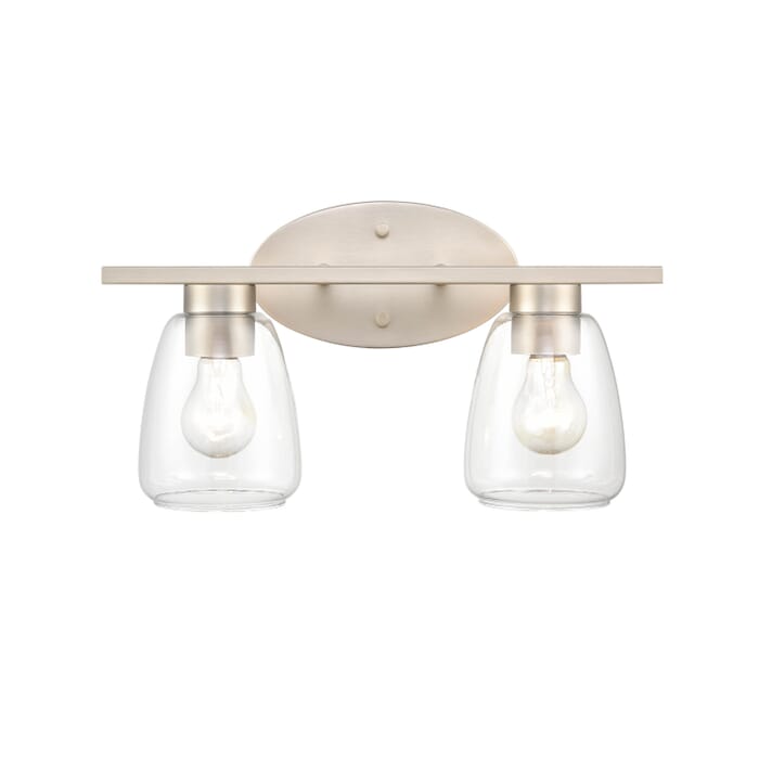 Millennium 2-Light Bathroom Vanity Light in Satin Nickel Millennium 2-Light Bathroom Vanity Light in Satin Nickel