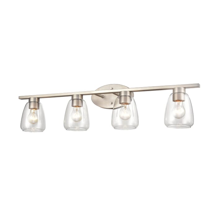 Millennium 4-Light Bathroom Vanity Light in Satin Nickel Millennium 4-Light Bathroom Vanity Light in Satin Nickel