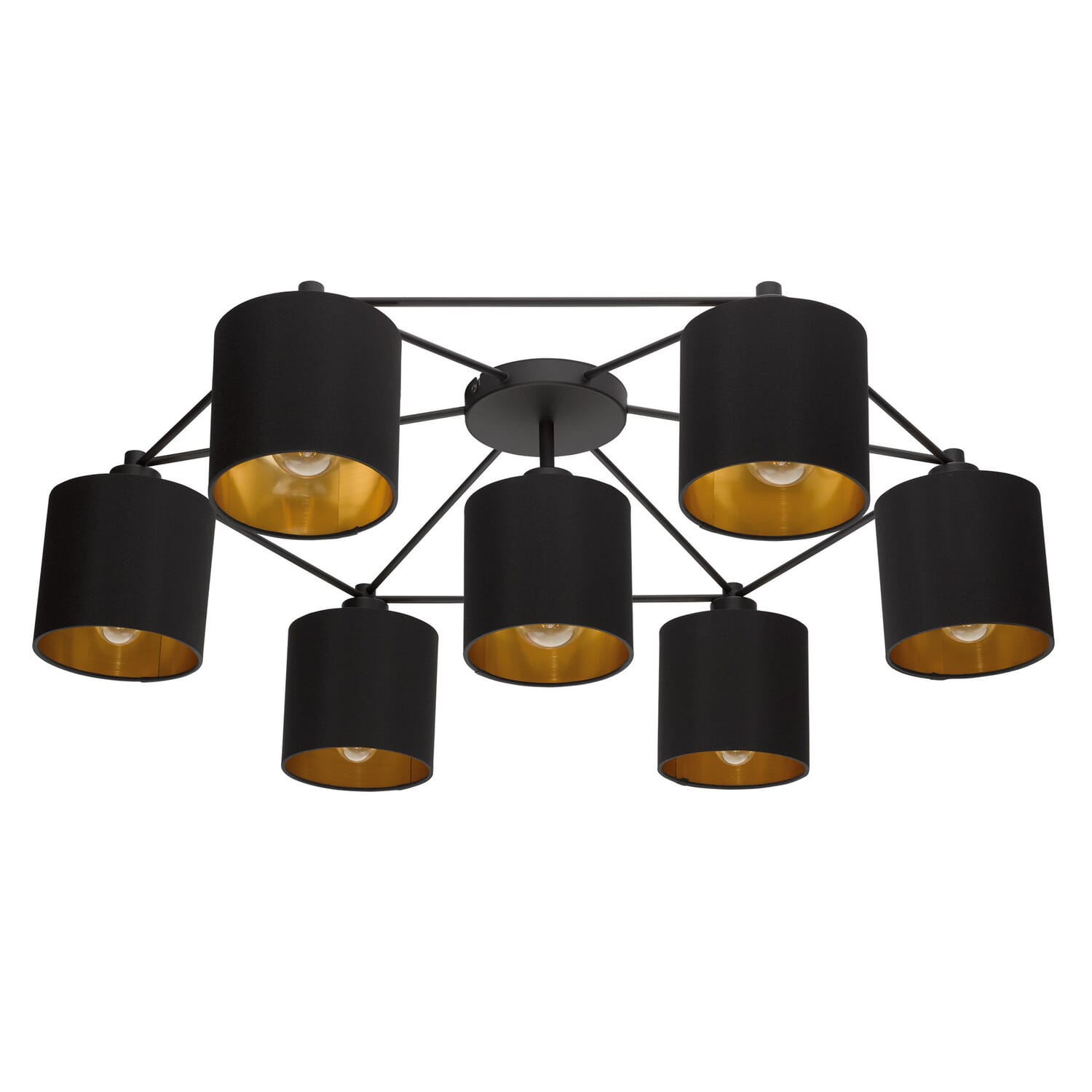 Staiti 7-Light Ceiling Mount in Black