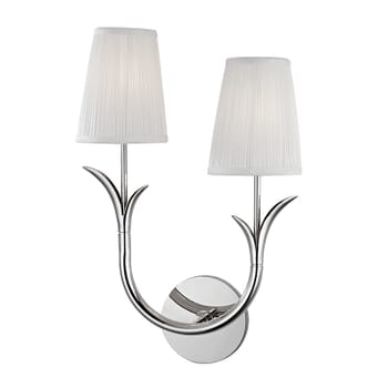 Hudson Valley Deering 2-Light 18" Wall Sconce in Polished Nickel