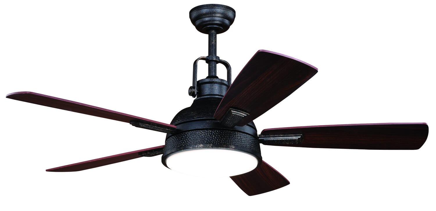 Walton 1-Light 52" Hanging Ceiling Fan in Gold Stone
