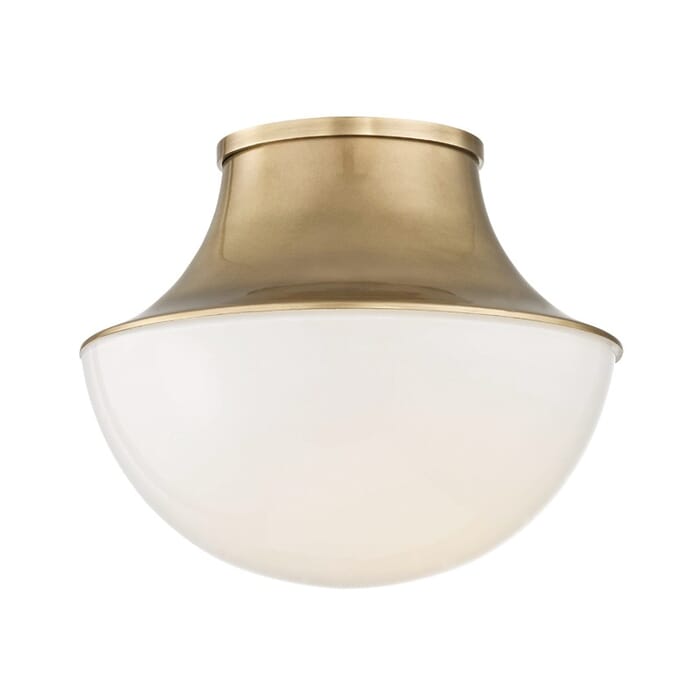 Hudson Valley Lettie Ceiling Light in Aged Brass Hudson Valley Lettie Ceiling Light in Aged Brass