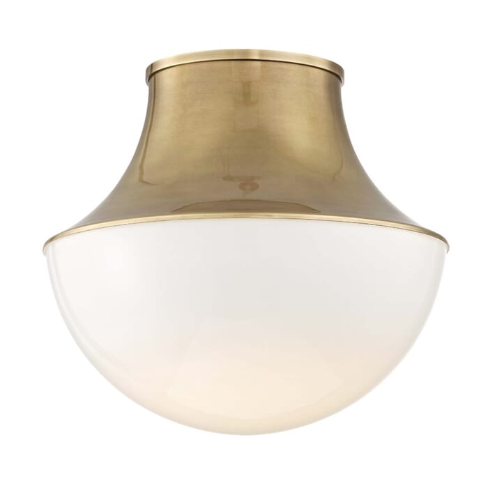 Hudson Valley Lettie Ceiling Light in Aged Brass Hudson Valley Lettie Ceiling Light in Aged Brass