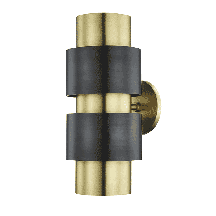 Hudson Valley Cyrus 2-Light 14" Wall Sconce in Aged Old Bronze Hudson Valley Cyrus 2-Light 14" Wall Sconce in Aged Old Bronze