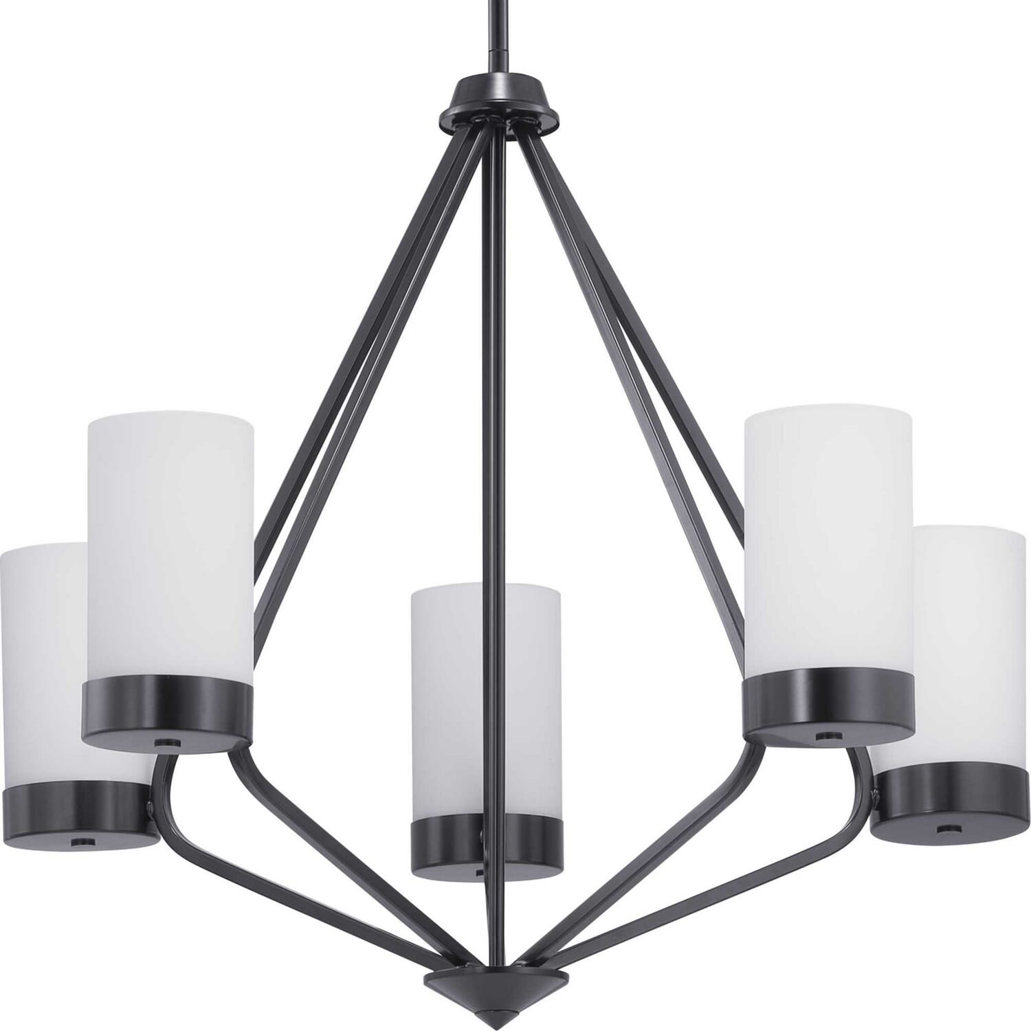 Black Five Light Chandelier from the Elevate Collection
