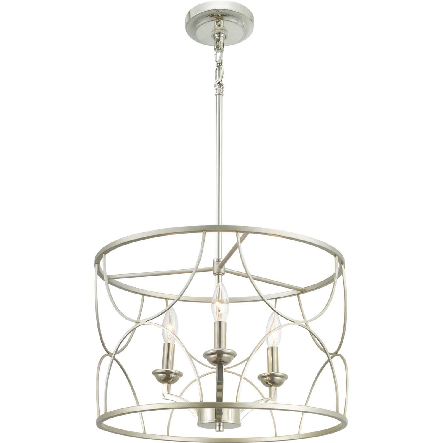 Silver Ridge Three Light Chandelier from the Landree Collection