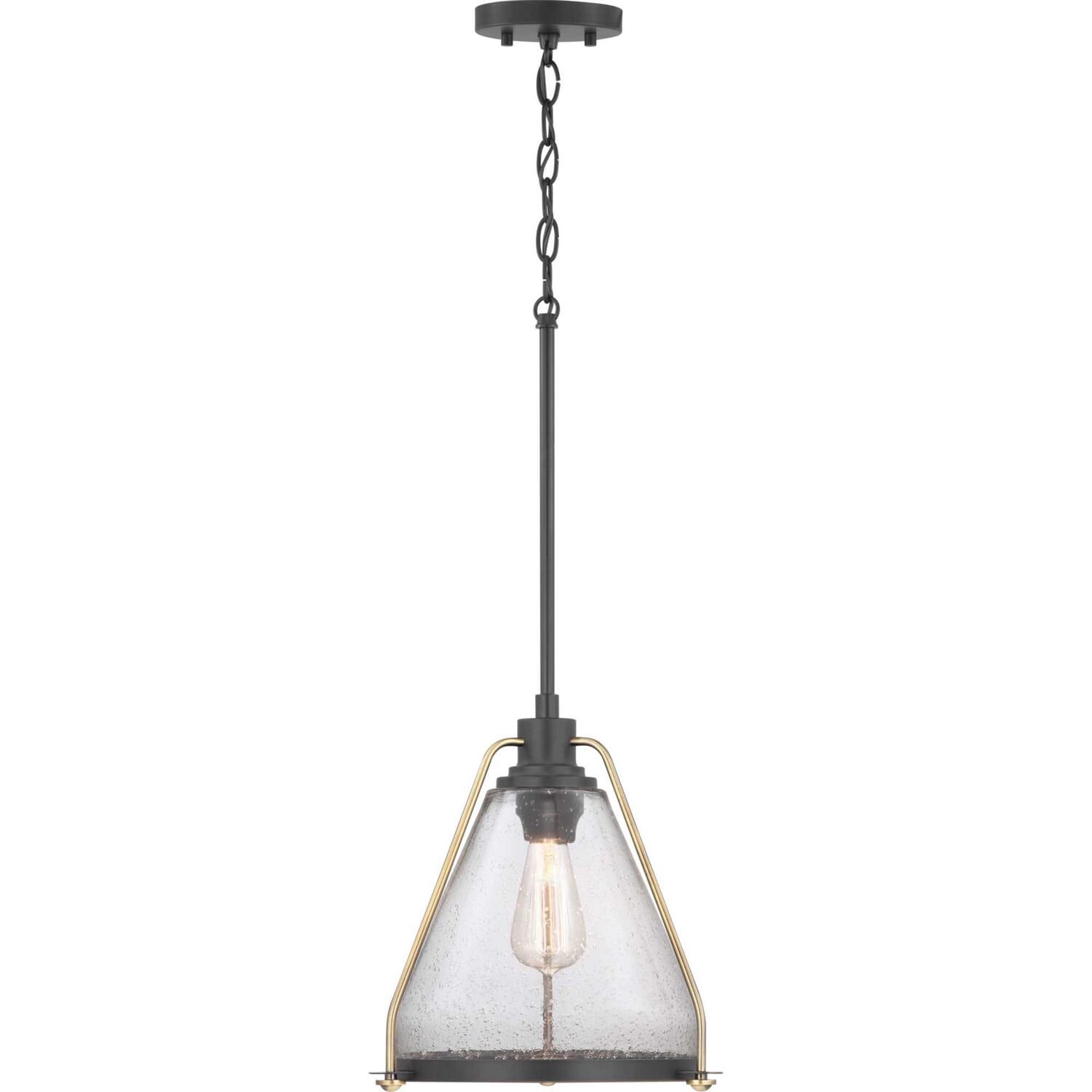 Antique Bronze One Light Pendant from the Range Collection